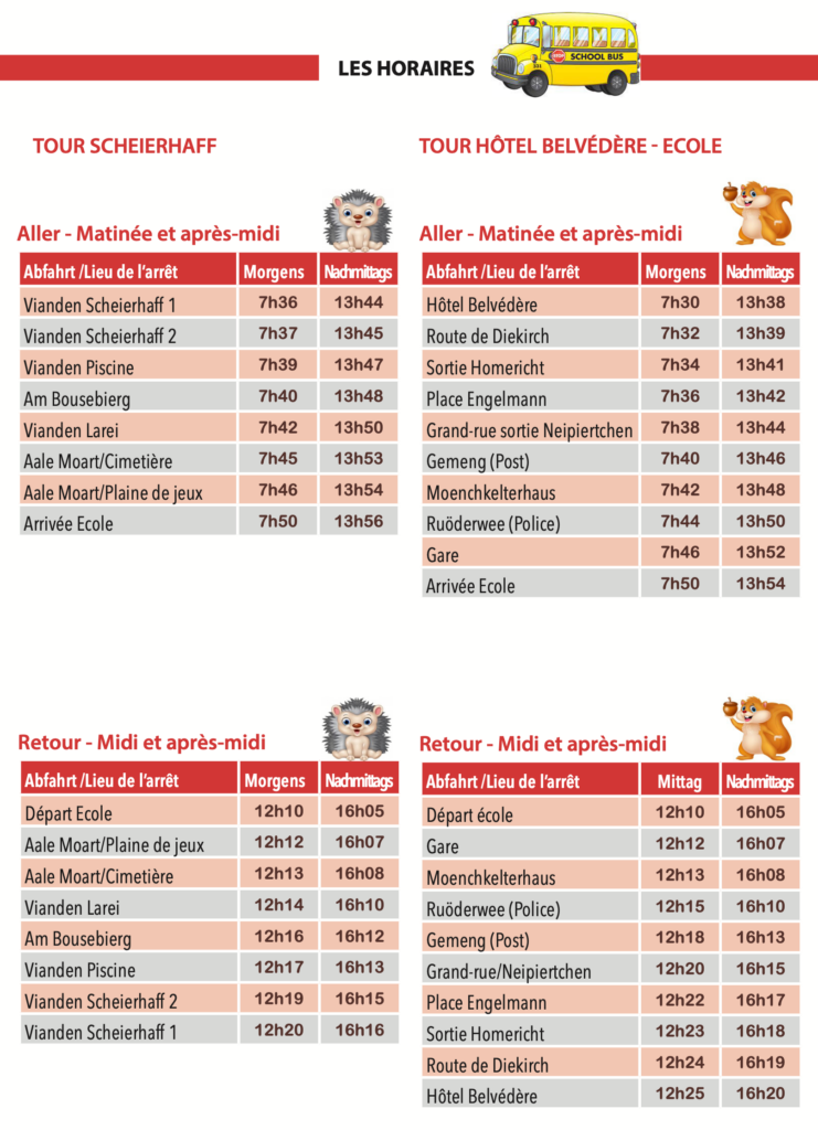 horaires Transport24:25