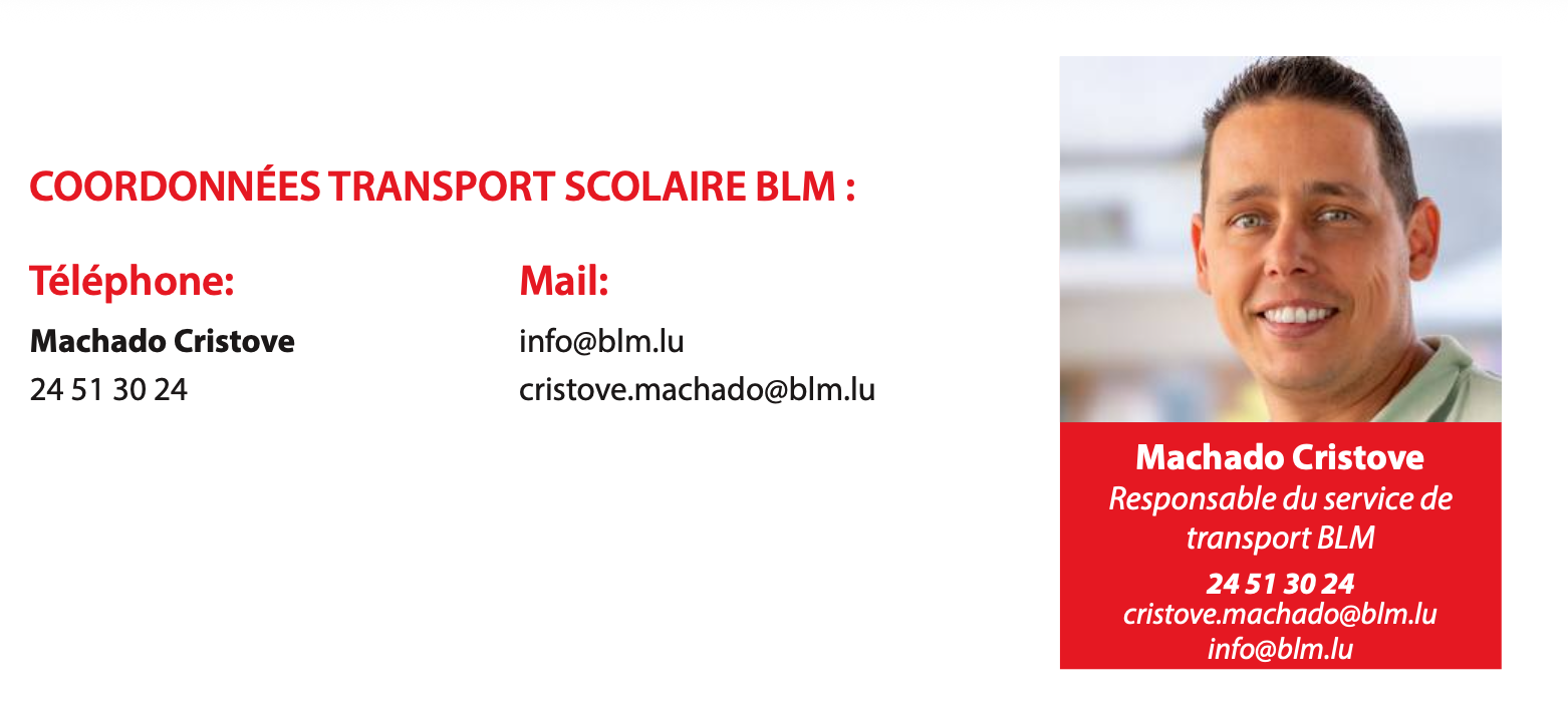 TRANSPORT SCOLAIRE BLM